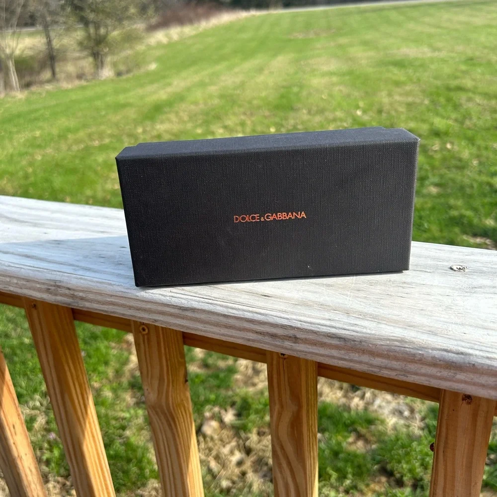 DOLCE GABBANA  Empty Sun Glasses‎ Gift Box Black  box 2.75